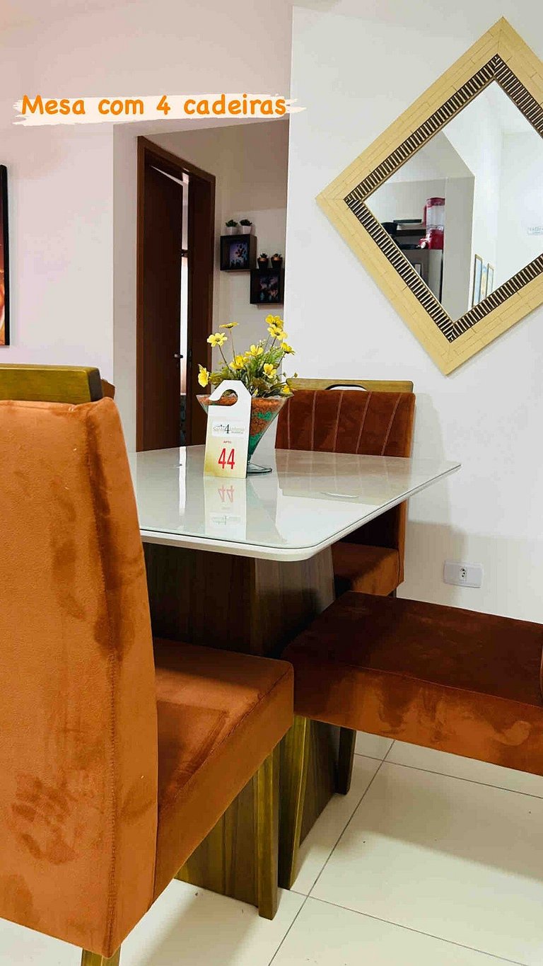 Apartamento lindo com piscina e perto da praia QX01H