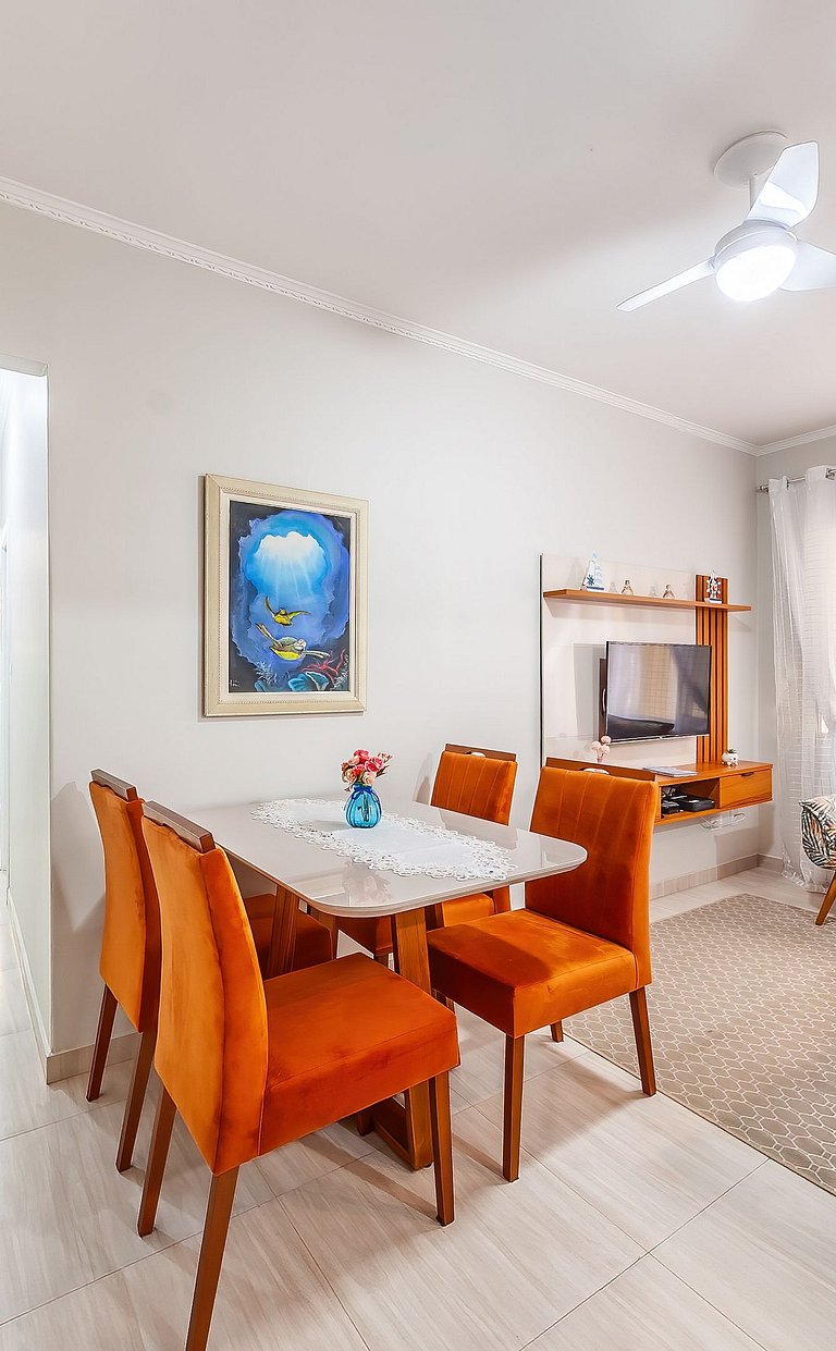 Apartamento aconchegante com piscina no Caiçara