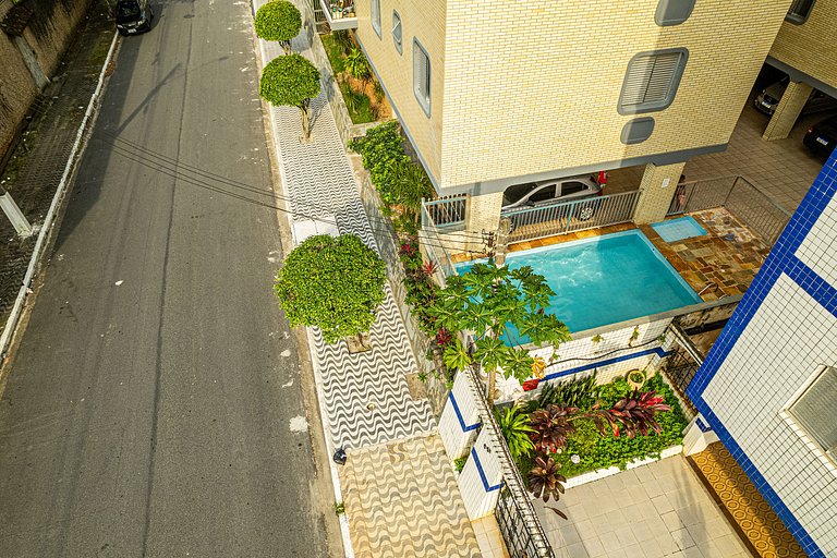 Aconchegante Apto com piscina no Caiçara - KJ01I