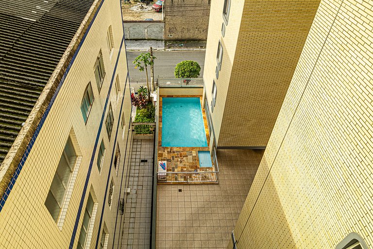 Apartamento confortável com piscina no Caiçara