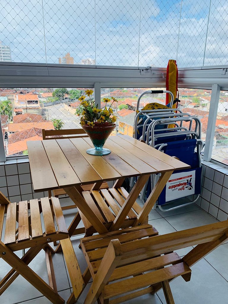 Lindo apto piscina liberada e próximo à praia QX01H