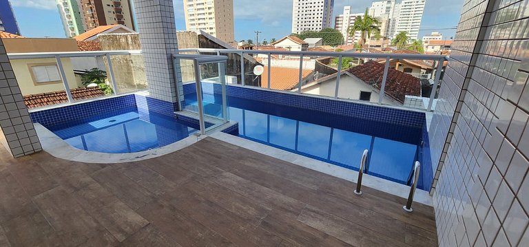 Excelente Apto com piscina 200 mts da praia - QX10H