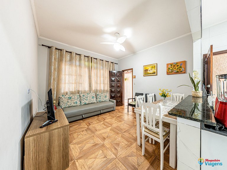 Refúgio acolhedor no Maracanã com churrasqueira e todo o con